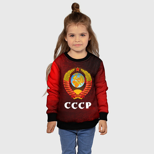 Детский свитшот СССР USSR / 3D-Черный – фото 4