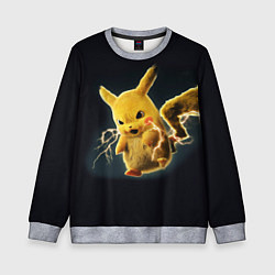 Свитшот детский Pikachu Pika Pika, цвет: 3D-меланж