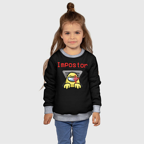 Детский свитшот Among Us / 3D-Меланж – фото 4