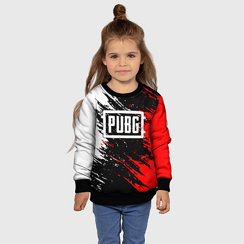 Детский свитшот PUBG / 3D-Черный – фото 4