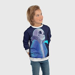 Свитшот детский UNDERTALE, цвет: 3D-белый — фото 2