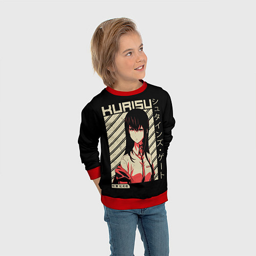 Детский свитшот Врата Штейна / 3D-Красный – фото 3