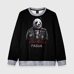 Свитшот детский Metall Panda, цвет: 3D-меланж
