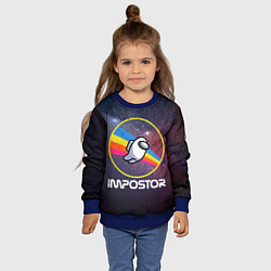 Свитшот детский NASA Impostor, цвет: 3D-синий — фото 2