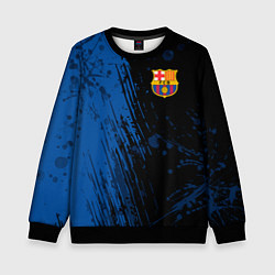 Свитшот детский FC Barcelona ФК Барселона, цвет: 3D-черный