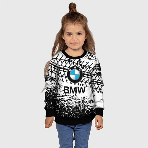 Детский свитшот BMW / 3D-Черный – фото 4
