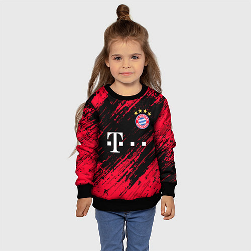 Детский свитшот BAYERN MUNCHEN БАВАРИЯ / 3D-Черный – фото 4