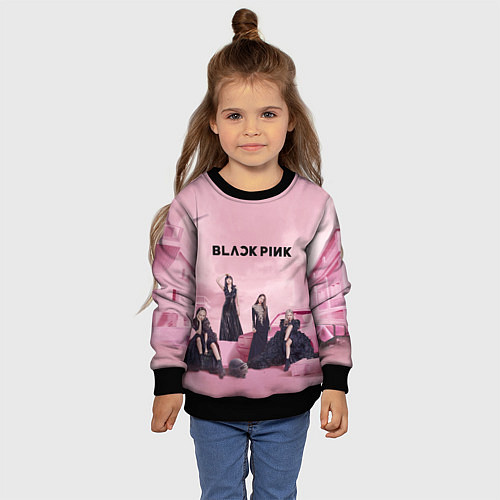 Детский свитшот BLACKPINK x PUBG / 3D-Черный – фото 4