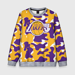 Свитшот детский LA LAKERS ЛЕЙКЕРС, цвет: 3D-меланж