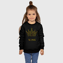 Свитшот детский KING, цвет: 3D-черный — фото 2