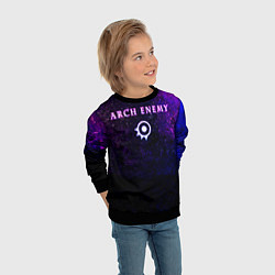 Свитшот детский Arch Enemy Neon logo, цвет: 3D-черный — фото 2