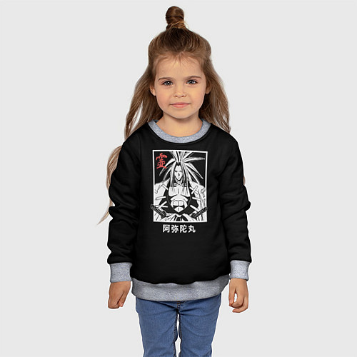 Детский свитшот Дух Амидамару / 3D-Меланж – фото 4
