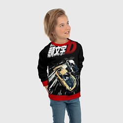 Свитшот детский Initial D Z, цвет: 3D-красный — фото 2
