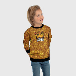 Свитшот детский Gold King, цвет: 3D-черный — фото 2