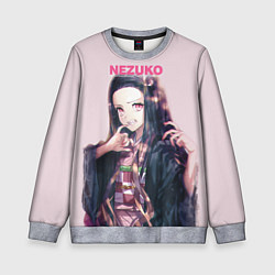 Свитшот детский Nezuko, цвет: 3D-меланж