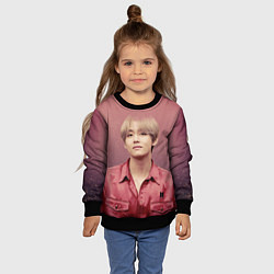 Свитшот детский BTS, цвет: 3D-черный — фото 2