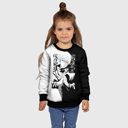 Свитшот детский Магическая битва, цвет: 3D-черный — фото 2