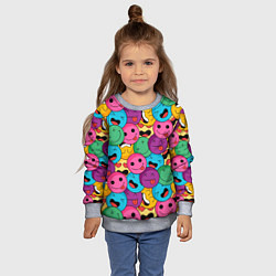 Свитшот детский Pattern, цвет: 3D-меланж — фото 2