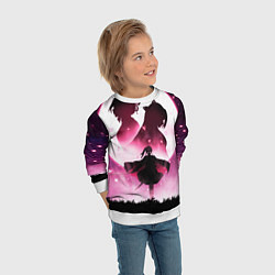 Свитшот детский Столп Бабочки, цвет: 3D-белый — фото 2