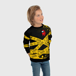 Свитшот детский AMONG US Амонг Ас, цвет: 3D-черный — фото 2