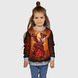 Свитшот детский Ванпанчмен, цвет: 3D-меланж — фото 2