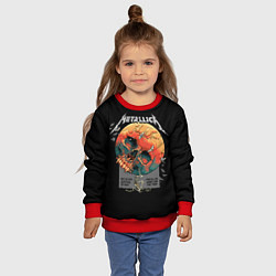 Свитшот детский Metallica, цвет: 3D-красный — фото 2