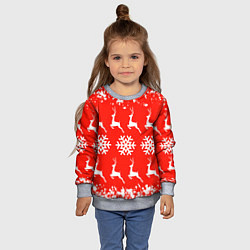 Свитшот детский New Year, цвет: 3D-меланж — фото 2