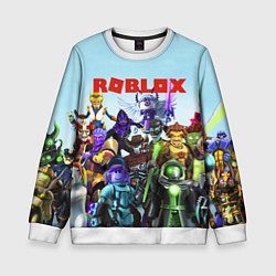 Свитшот детский ROBLOX, цвет: 3D-белый