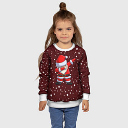 Свитшот детский Dab-Santa, цвет: 3D-белый — фото 2