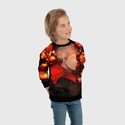 Свитшот детский Итадори, цвет: 3D-черный — фото 2