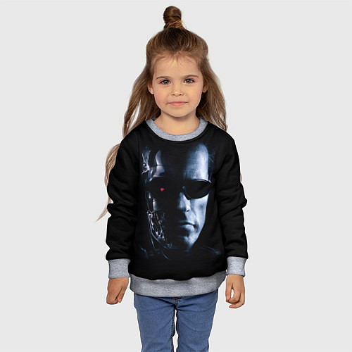 Детский свитшот T800 / 3D-Меланж – фото 4