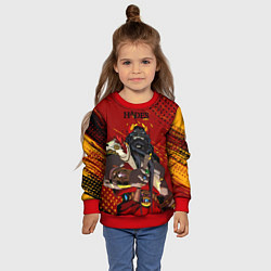 Свитшот детский Hades - Аид, цвет: 3D-красный — фото 2