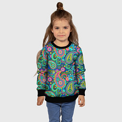 Свитшот детский Славянские Узоры, цвет: 3D-черный — фото 2