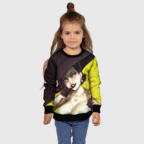 Детский свитшот РЕЗИДЕНТ ИВЕЛ ДЕРЕВНЯ / 3D-Черный – фото 4