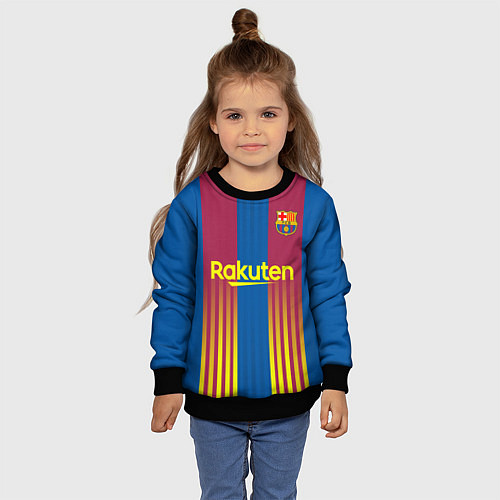 Детский свитшот FC Barcelona El Clasico La Liga 202122 / 3D-Черный – фото 4