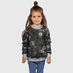 Свитшот детский Пограничные войска, цвет: 3D-меланж — фото 2