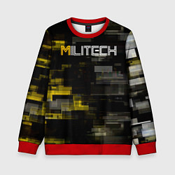 Свитшот детский MILITECH камуфляж Cyberpunk 2077, цвет: 3D-красный