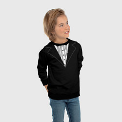 Свитшот детский Смокинг 2, цвет: 3D-черный — фото 2