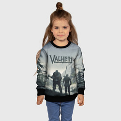 Свитшот детский Valheim Валхейм, цвет: 3D-черный — фото 2