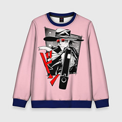 Свитшот детский Hellsing Хеллсинг, цвет: 3D-синий