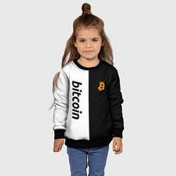 Свитшот детский БИТКОИН BITCOIN Z, цвет: 3D-черный — фото 2