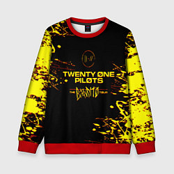 Свитшот детский TWENTY ONE PILOTS TOP, цвет: 3D-красный