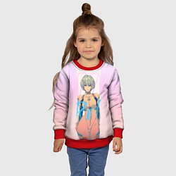 Свитшот детский Rei Ayanami, цвет: 3D-красный — фото 2
