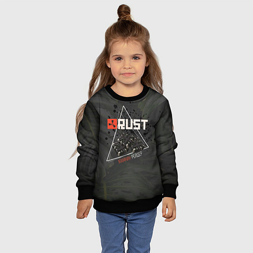 Детский свитшот Rust Мамкин Рейдер Раст / 3D-Черный – фото 4