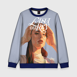 Свитшот детский Lana del rey, цвет: 3D-синий