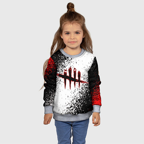 Детский свитшот Dead by Daylight / 3D-Меланж – фото 4