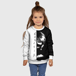 Свитшот детский Kaneki X Tokyo Ghoul, цвет: 3D-белый — фото 2