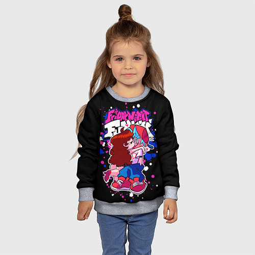 Детский свитшот Friday Night Funkin / 3D-Меланж – фото 4