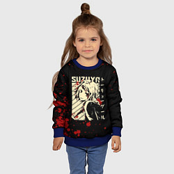 Свитшот детский Сузуя Токийский гуль, цвет: 3D-синий — фото 2