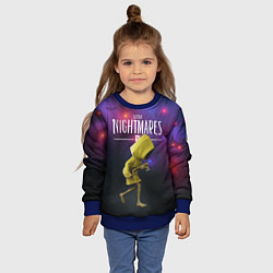 Свитшот детский Little Nightmares 2, цвет: 3D-синий — фото 2